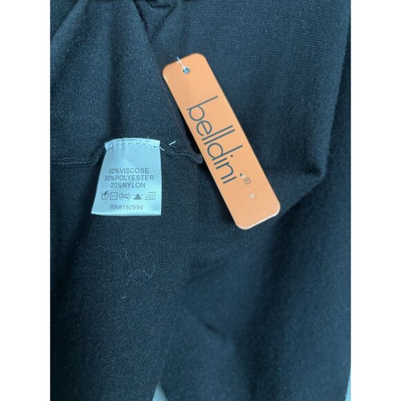 Belldini Women's Black With Gold Buttons Long Sleeve Sweater Top XL NWT's. - Picture 7 of 8